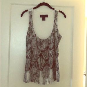 Kardashian white with black snake skin design top